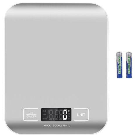 Selegere balanza digital con panel de acero inoxidable para envíos.