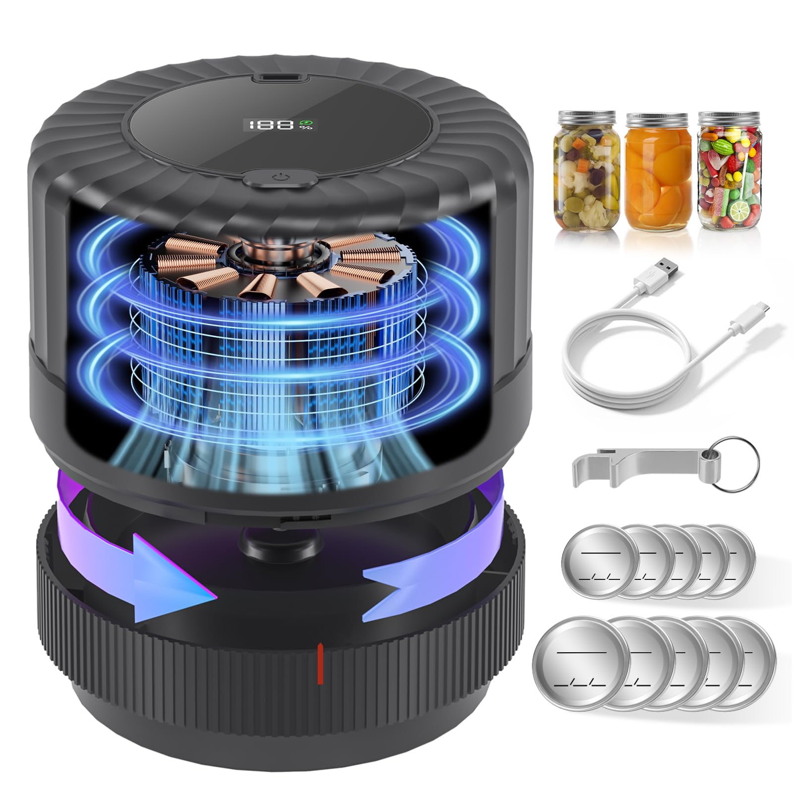 SelePow VP06+ dispositivo compacto para sellar tarros y ahorrar espacio en la cocina