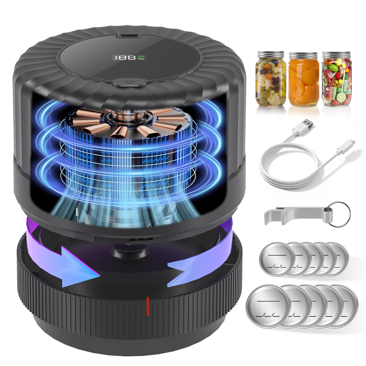 SelePow VP06+ dispositivo compacto para sellar tarros y ahorrar espacio en la cocina