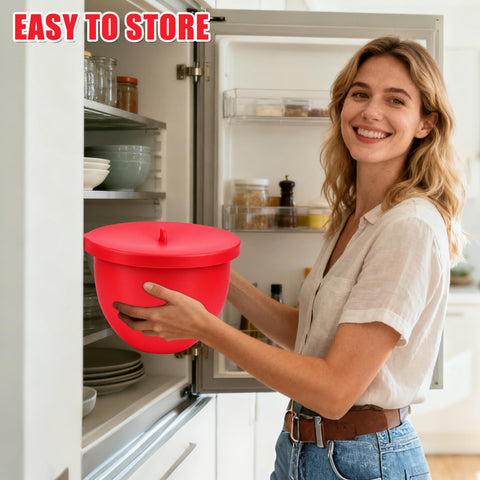 SelfTek liner silicona para KitchenAid, almacenamiento compacto entre usos.