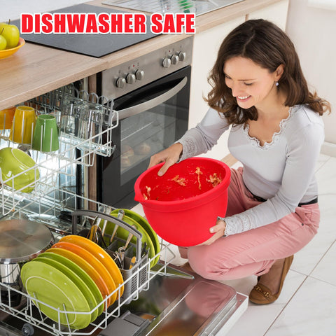 SelfTek silicona resistente al calor, funda de tazón duradera para cocinar.