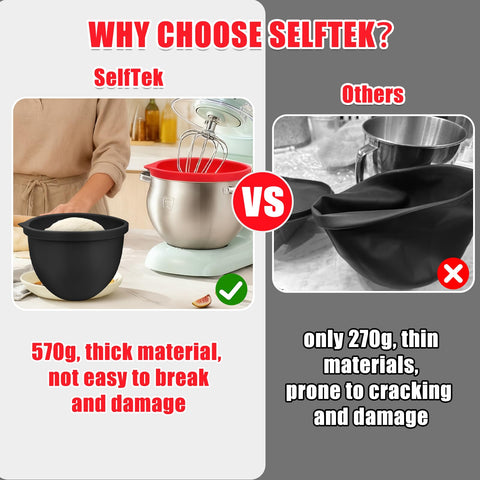 SelfTek uso multipropósito: amasar y almacenar de forma ordenada.