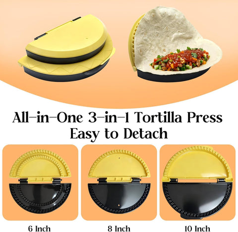 Tacos crimpados gracias al diseño 3 en 1 en 8 pulgadas