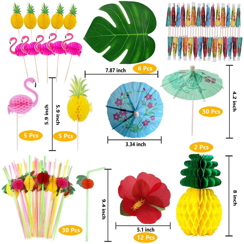 SEMETOR topper cupcake pina toque tropical para dulces