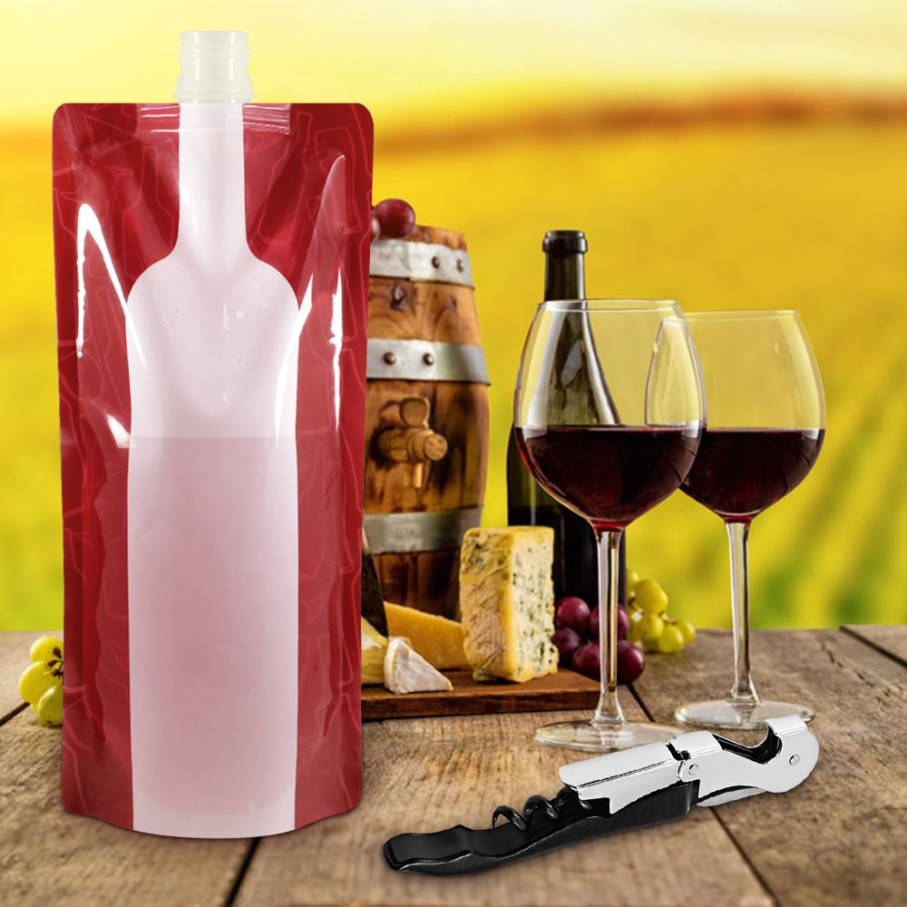 SENHAI bolsa-agua-plegable-750ml, segura y reutilizable para excursiones.