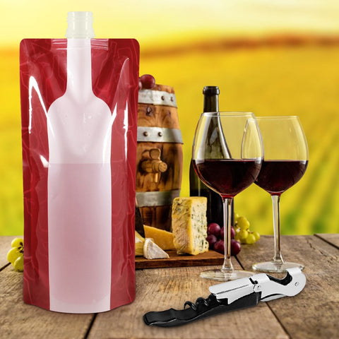SENHAI bolsa-agua-plegable-750ml, segura y reutilizable para excursiones.