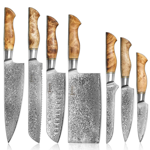 Senken Cuchillos, conjunto de 7 piezas, ideal para cocina diaria y preparación rápida.
