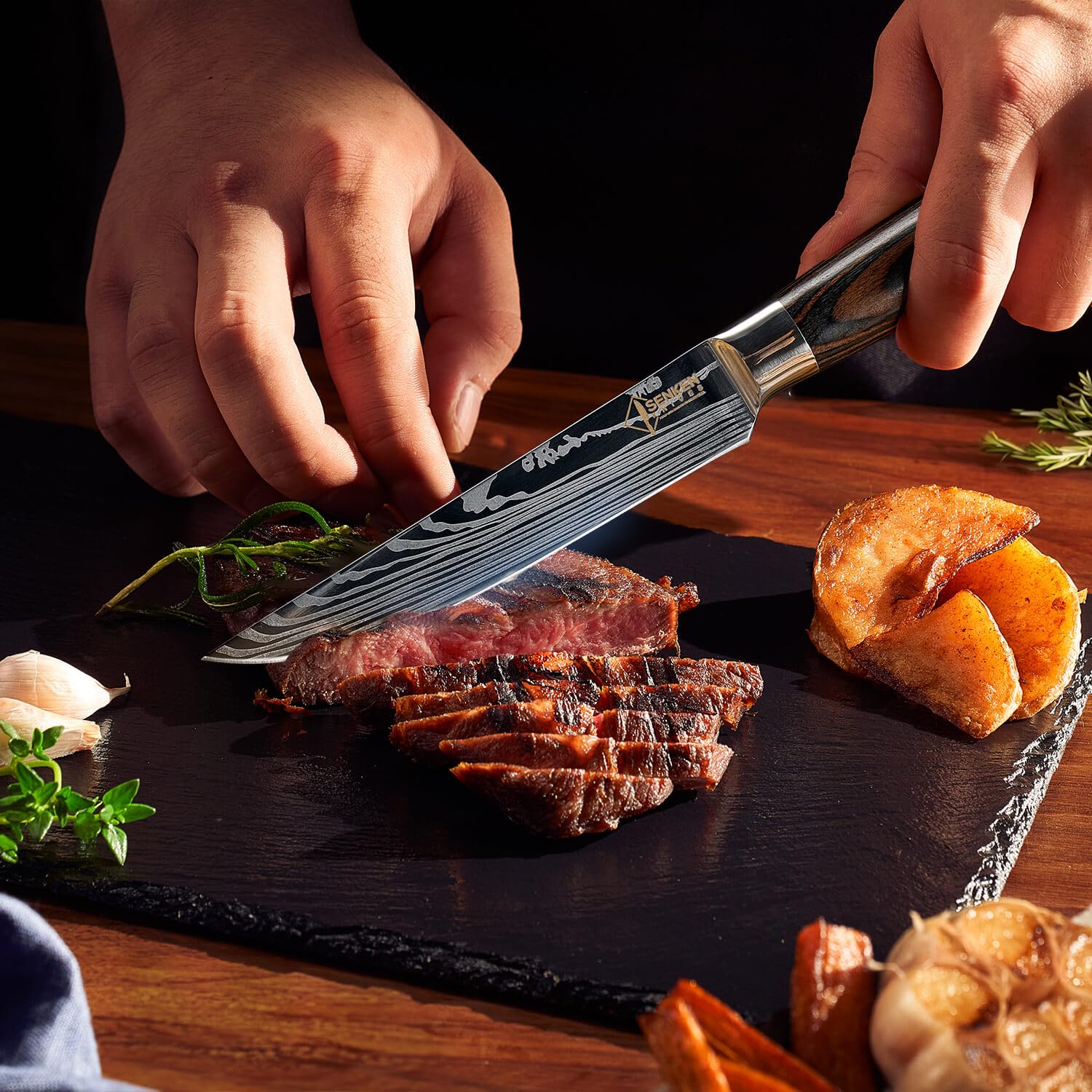 Senken Knives conjunto de 6 cuchillos para mesa y servicio