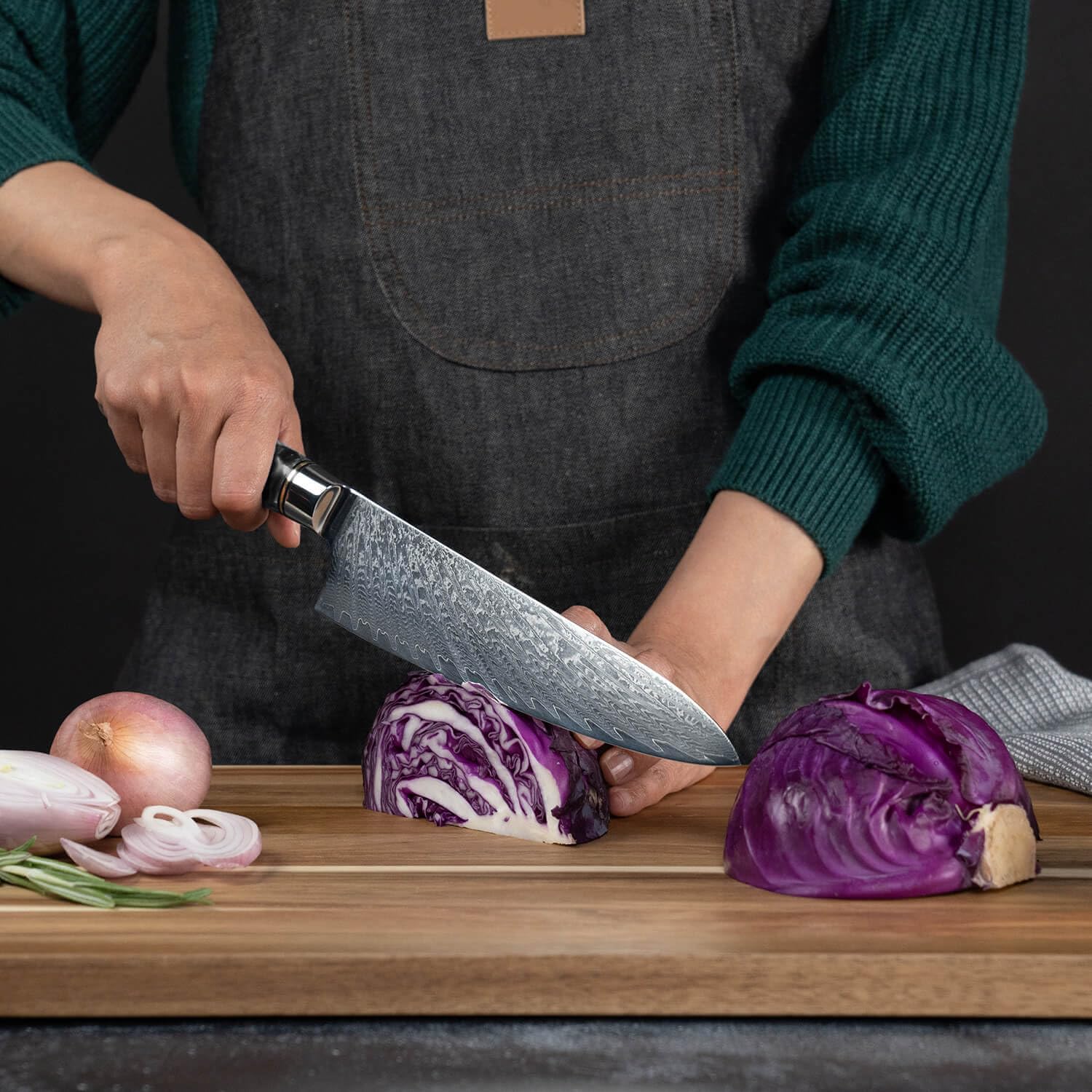 Senken Tsunami: cuchillo chef segundo, afilado y manejable.