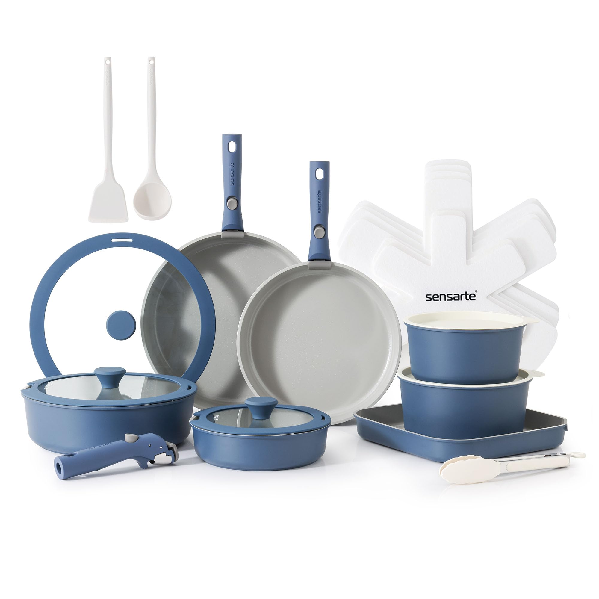 Conjunto SENSARTE 24 piezas para cocinar y guardar fácilmente