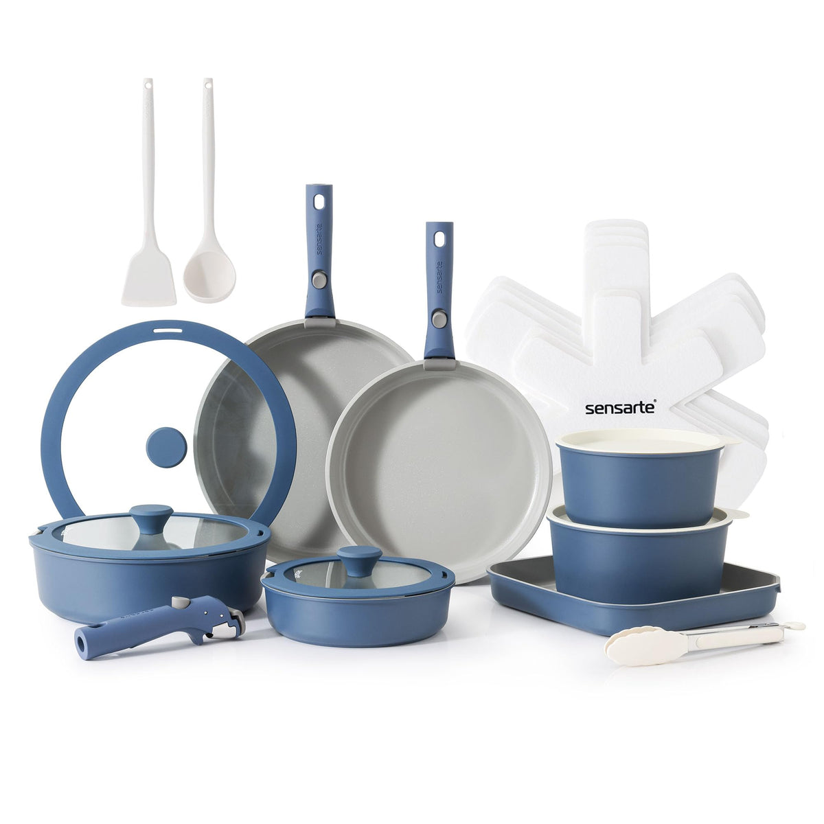Conjunto SENSARTE 24 piezas para cocinar y guardar fácilmente