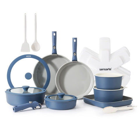Conjunto SENSARTE 24 piezas para cocinar y guardar fácilmente