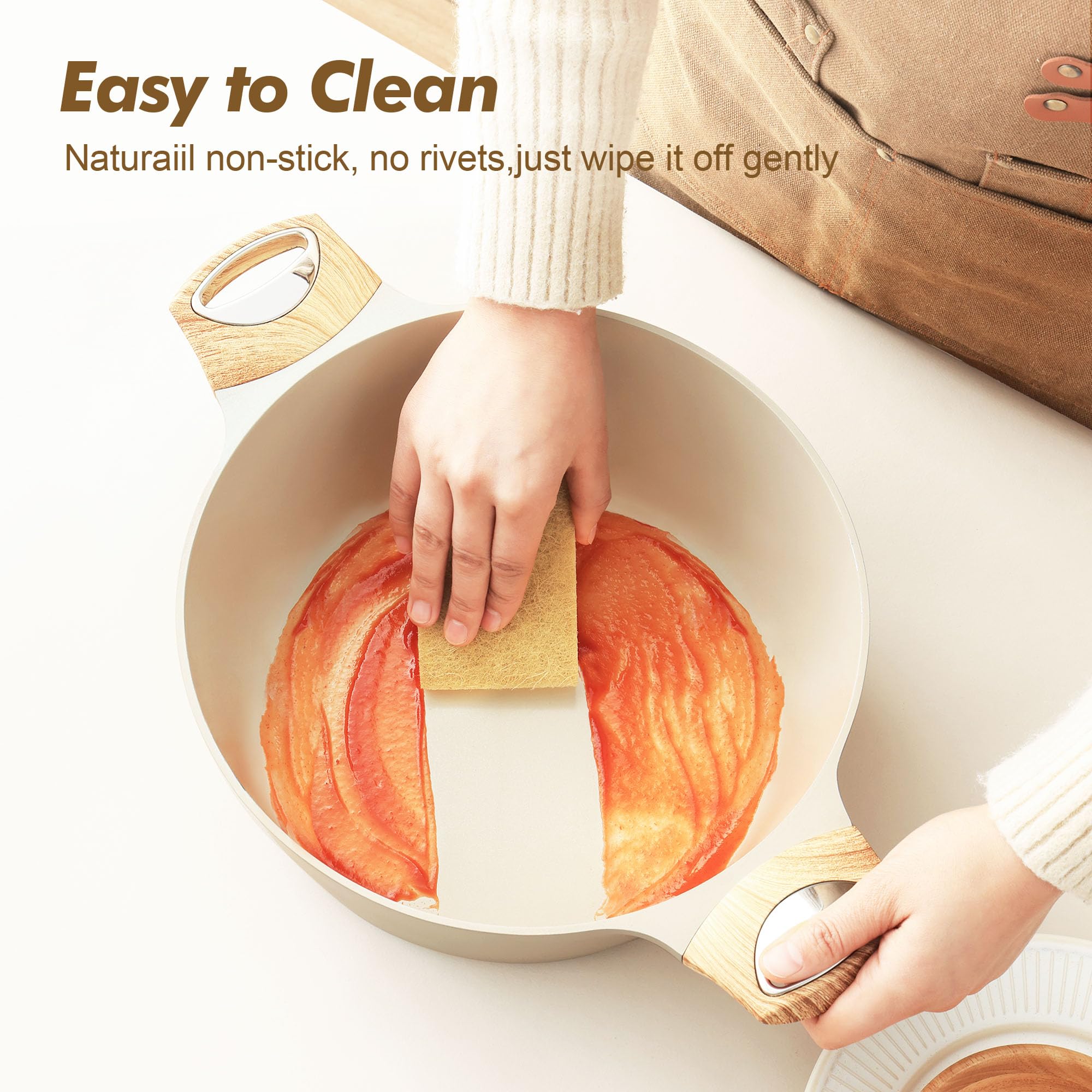 Cazo SENSARTE 5 Qt con tapa para guisos y salteados.