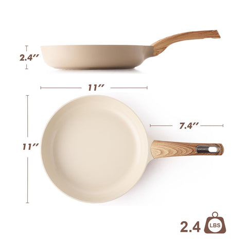 SENSARTE sartén cerámica para omelettes y panqueques, cocina suave