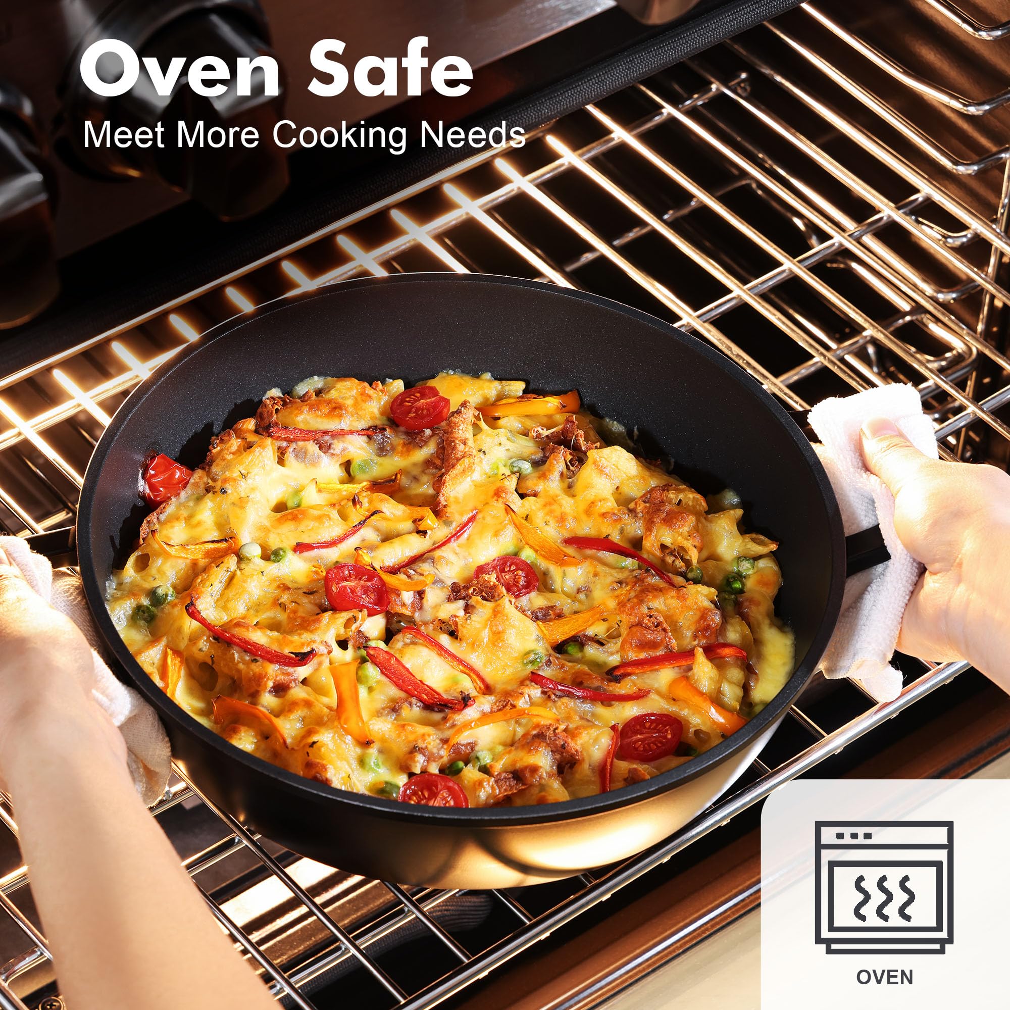SENSARTE: cocina en inducción gracias al fondo compatible y calor uniforme.