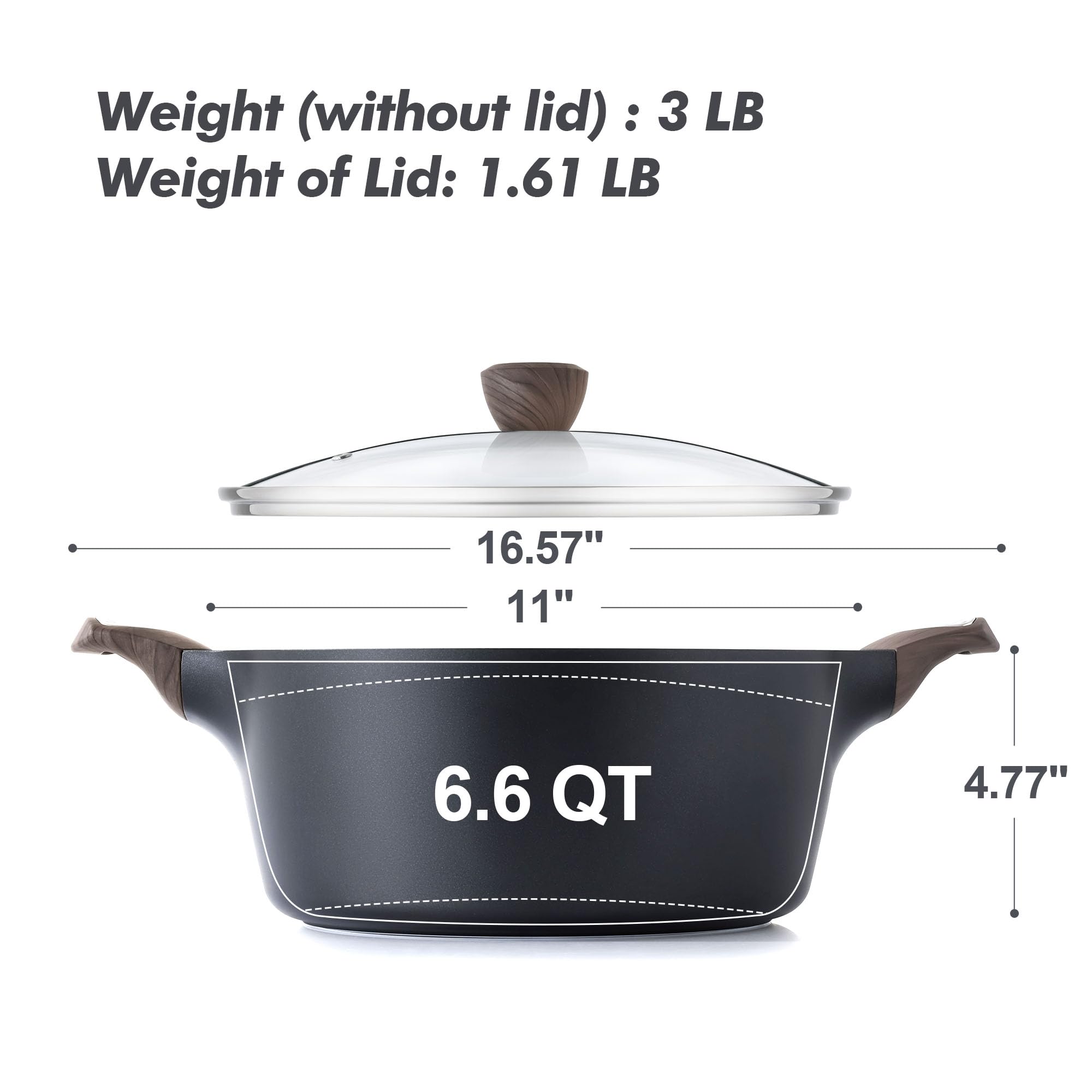 Compatible con inducción para usar en diferentes cocinas.