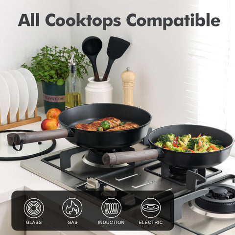 SENSARTE: ollas y sartenes aptas para horno hasta 550°F.