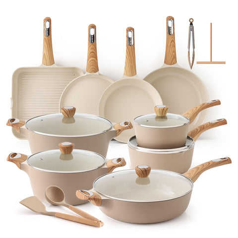 SENSARTE: juego de ollas y sartenes ceramicas para cocinar sin quimicos