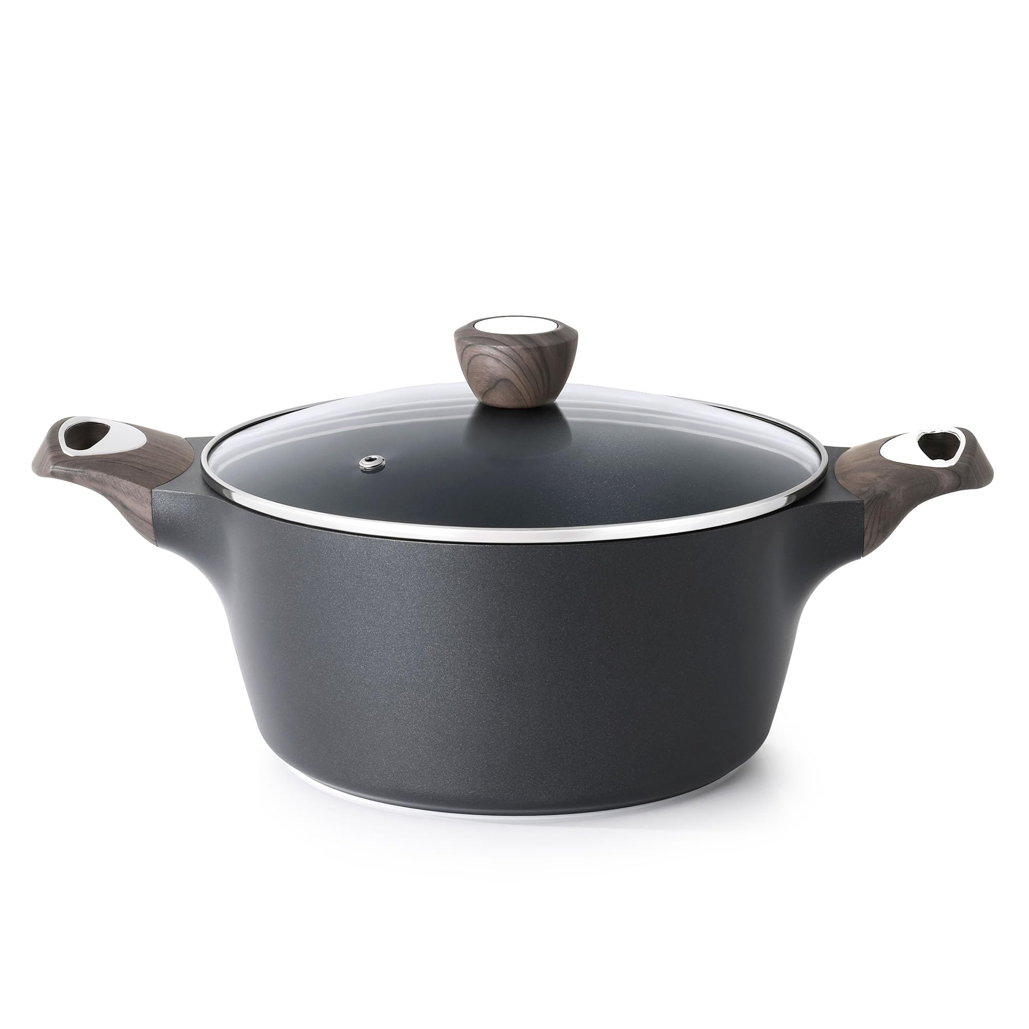 Olla SENSARTE con tapa de 2.6qt, antiadherente para cocinar con menos aceite.