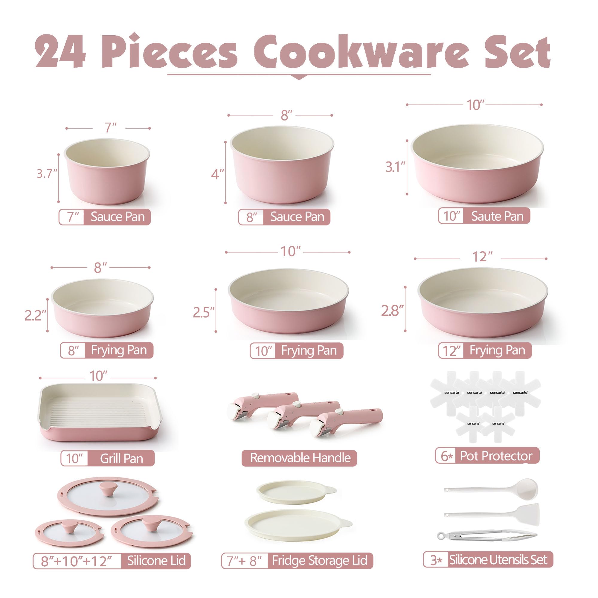 SENSARTE sarten-8-pulgadas perfecto para recetas rápidas con poco aceite
