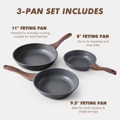 SENSARTE sartén antiadh. granito de 11 pulgadas perfecta para dorar y girar crepes.