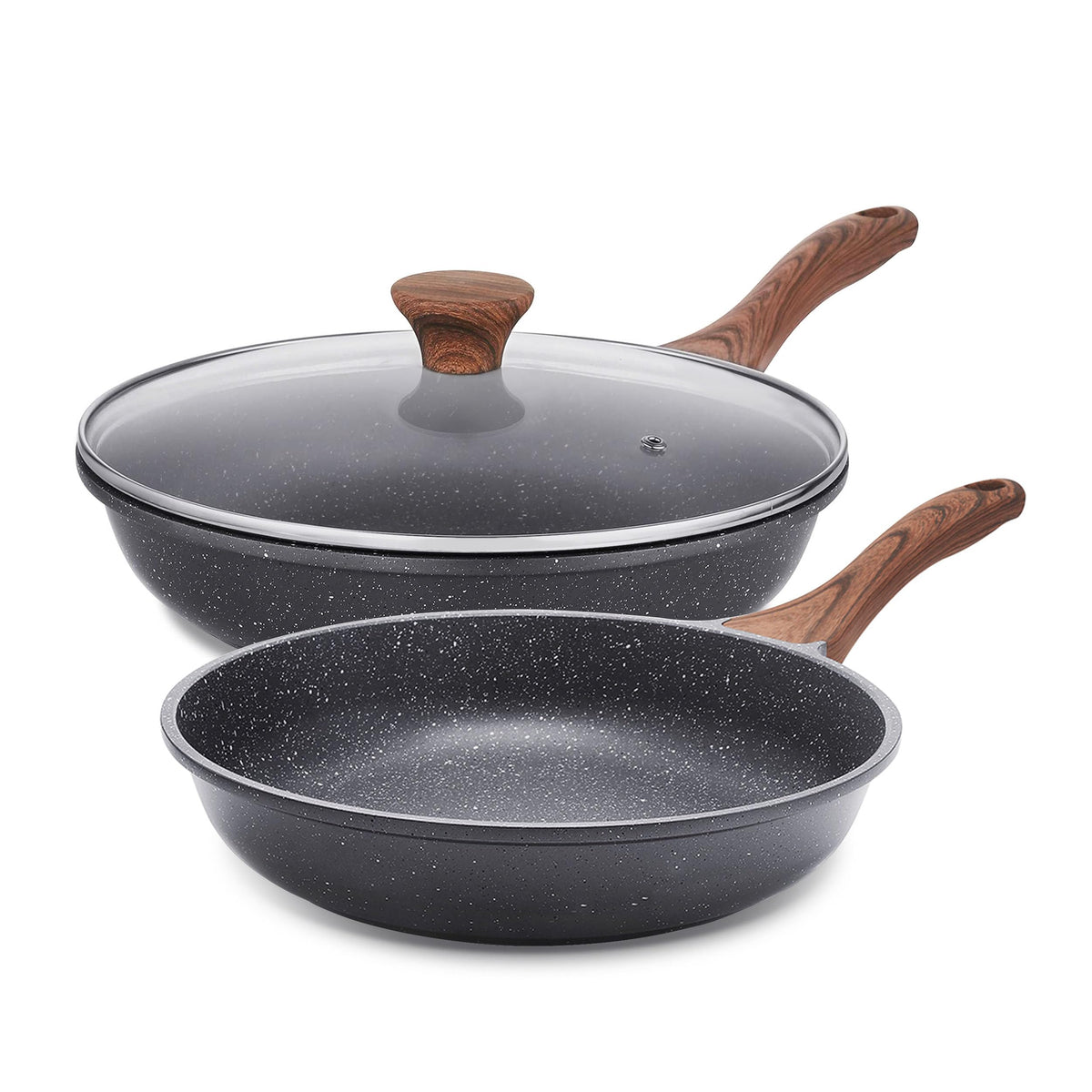 SENSARTE sartén 8 pulgadas antiadherente granito para omelette suave con poco aceite