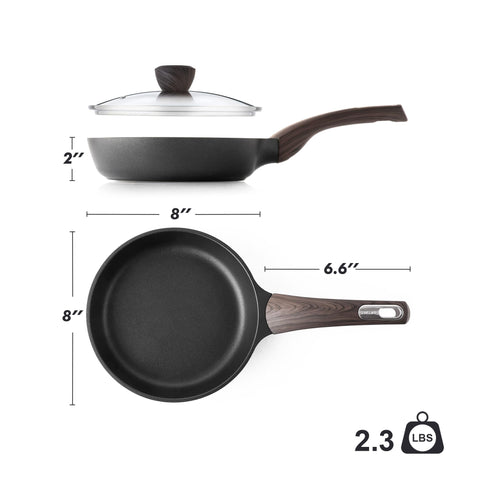 SENSARTE sartén con tapa ideal para huevos y verduras