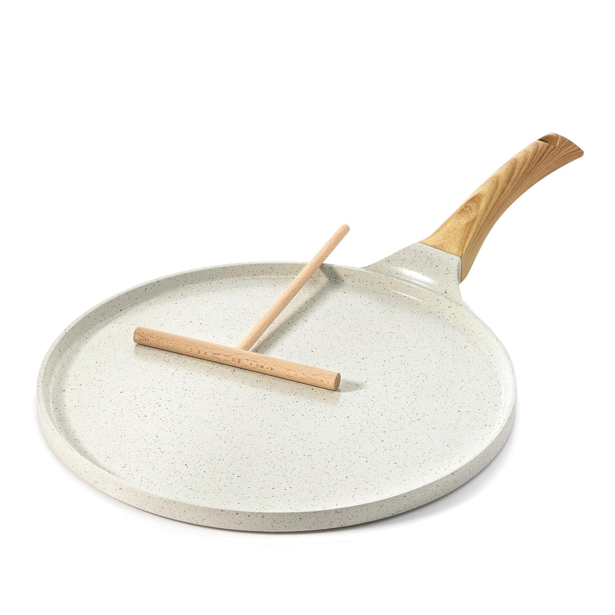 SENSARTE sartén crepe 10 pulgadas con recubrimiento cerámico antiadherente para cocinar con poco aceite