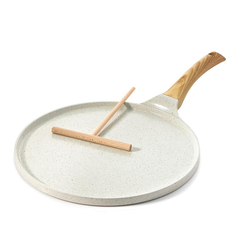 SENSARTE sartén crepe 10 pulgadas con recubrimiento cerámico antiadherente para cocinar con poco aceite