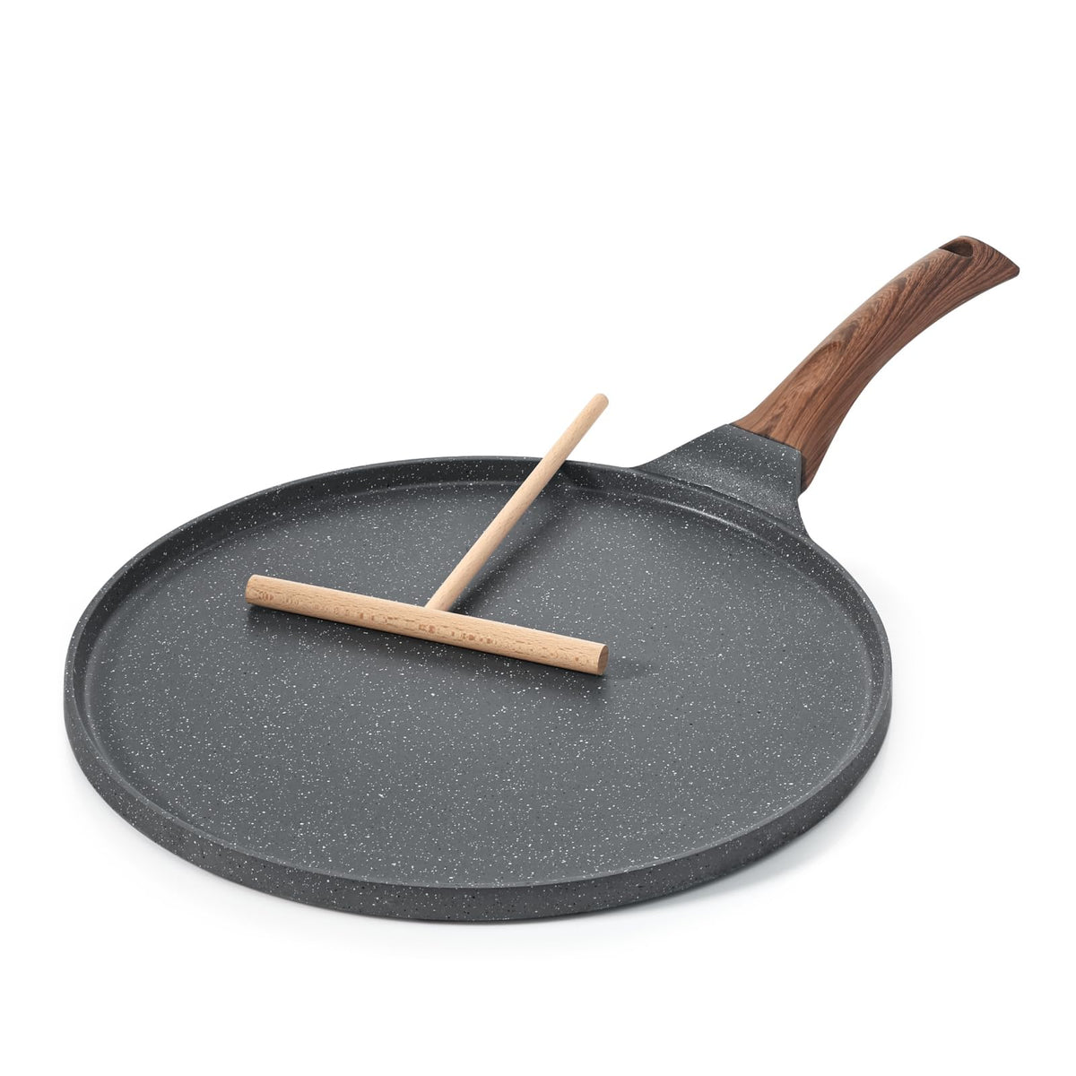 La SENSARTE sarten para crepes de 12 pulgadas con recubrimiento antiadherente duradero.