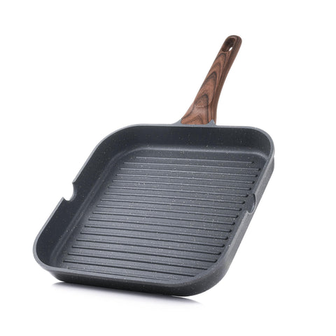 SENSARTE Sartén Grill antiadherente con gran superficie para sellar carnes de forma uniforme
