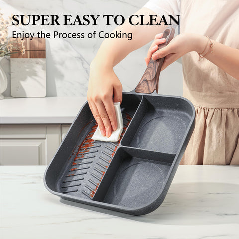 SENSARTE sartén compatible con inducción, gas y electricidad para cualquier cocina.