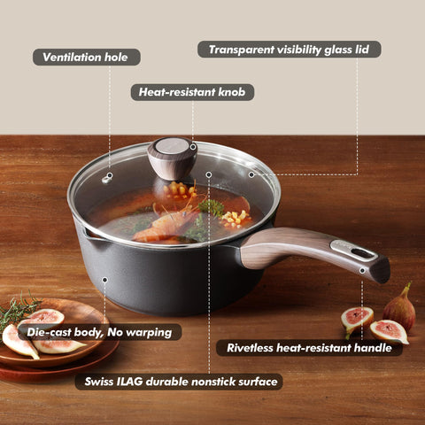 SENSARTE sartén usos múltiples ideal para salsas leche y pasta