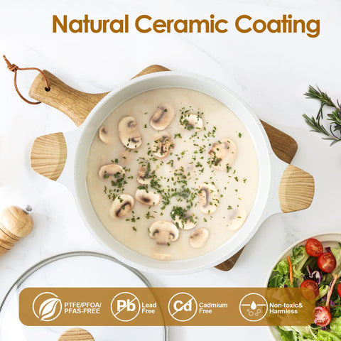 Tapa de vidrio templado SENSARTE para controlar cocción y conservar calor.