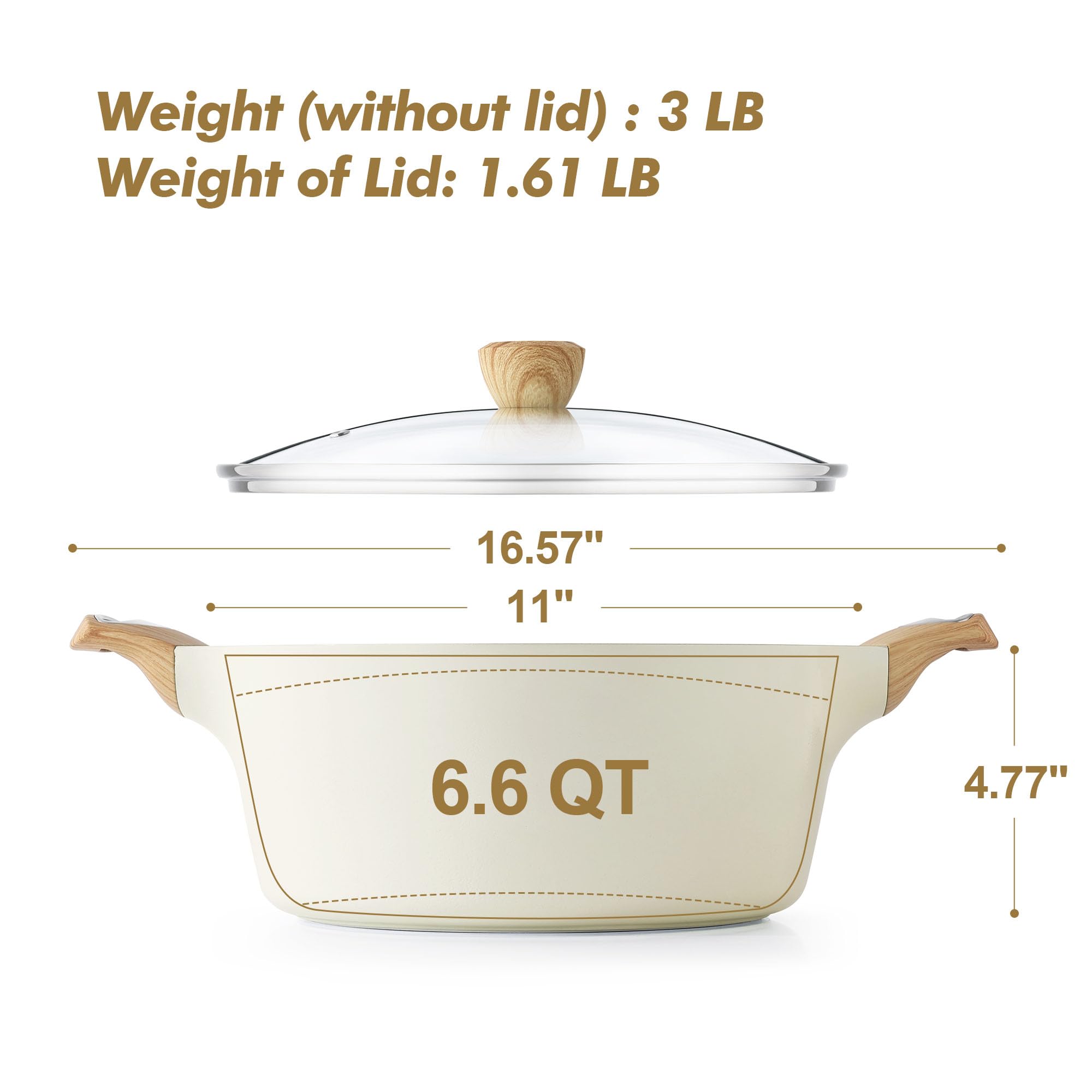 Olla SENSARTE ideal para hervir pasta y guisos