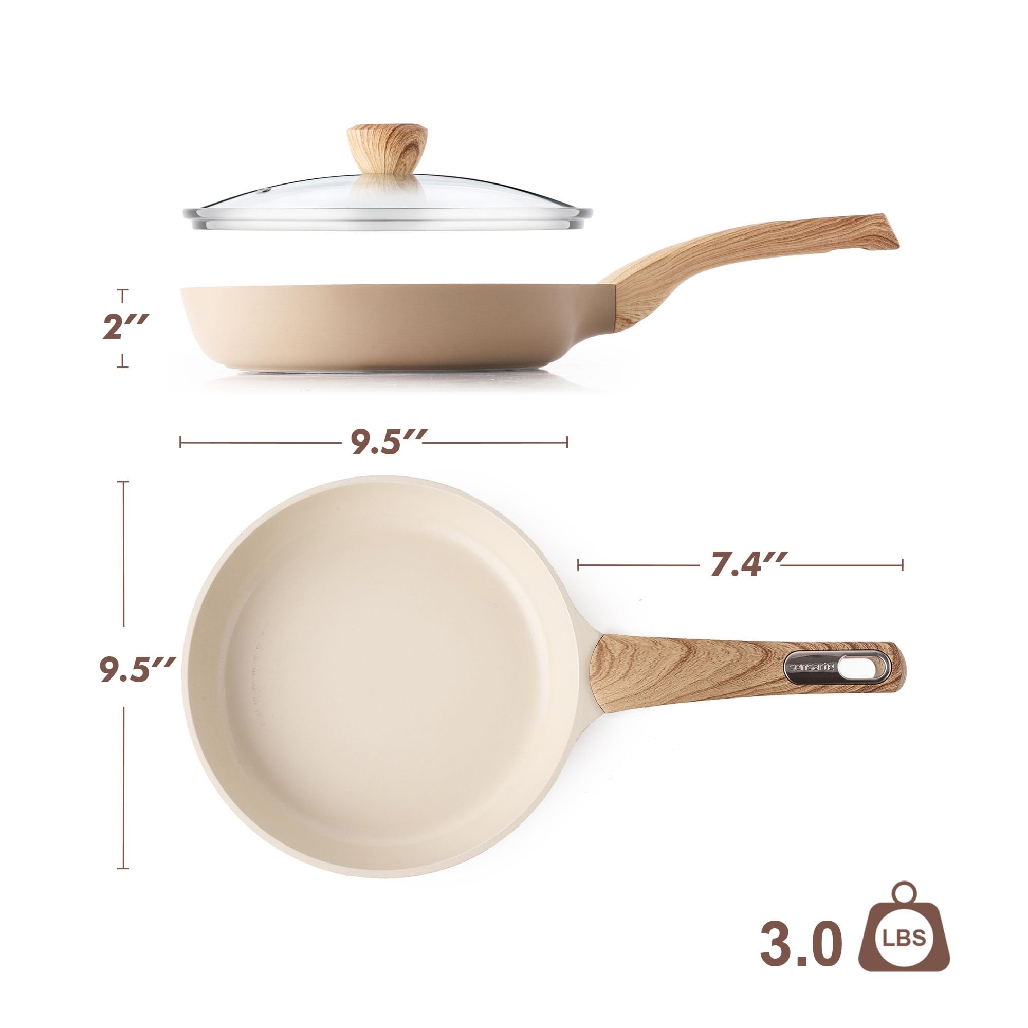 Ideal para preparar huevos y omelettes con facilidad.