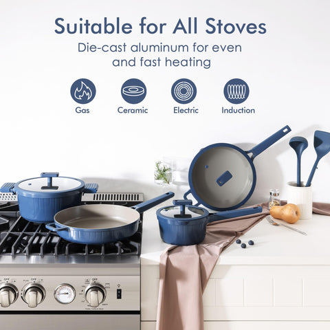 SENSARTE utensilios de silicona incluidos para cocina sin rayar