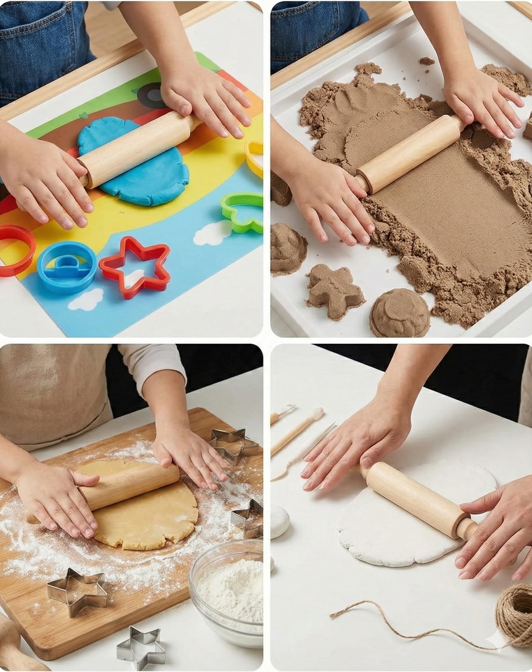 Sensationally OT rodillo 8 pulgadas para play-doh, ideal para crear formas divertidas.