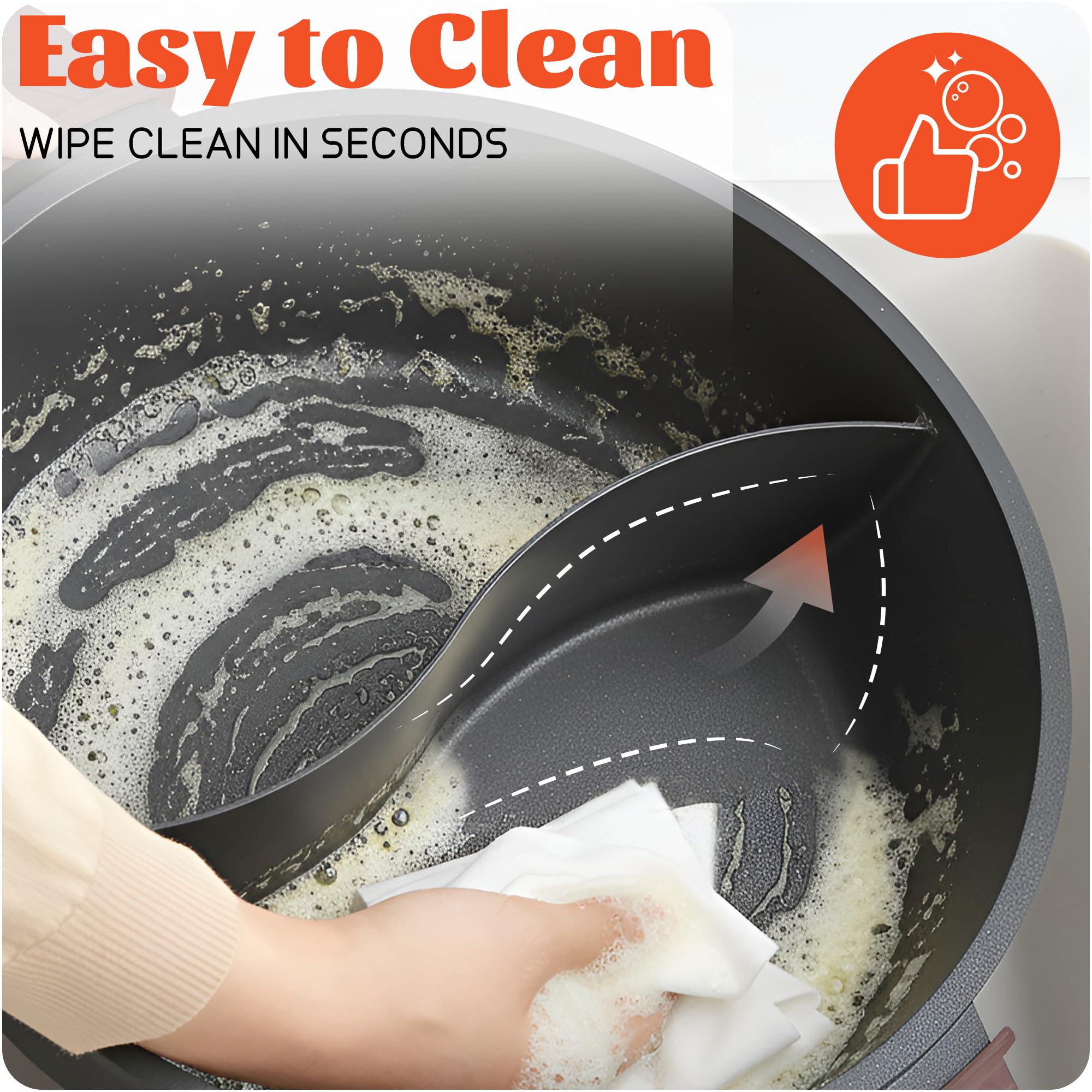 Cable de 4 pies de SENSCHEF Twin para mayor flexibilidad en la mesa.