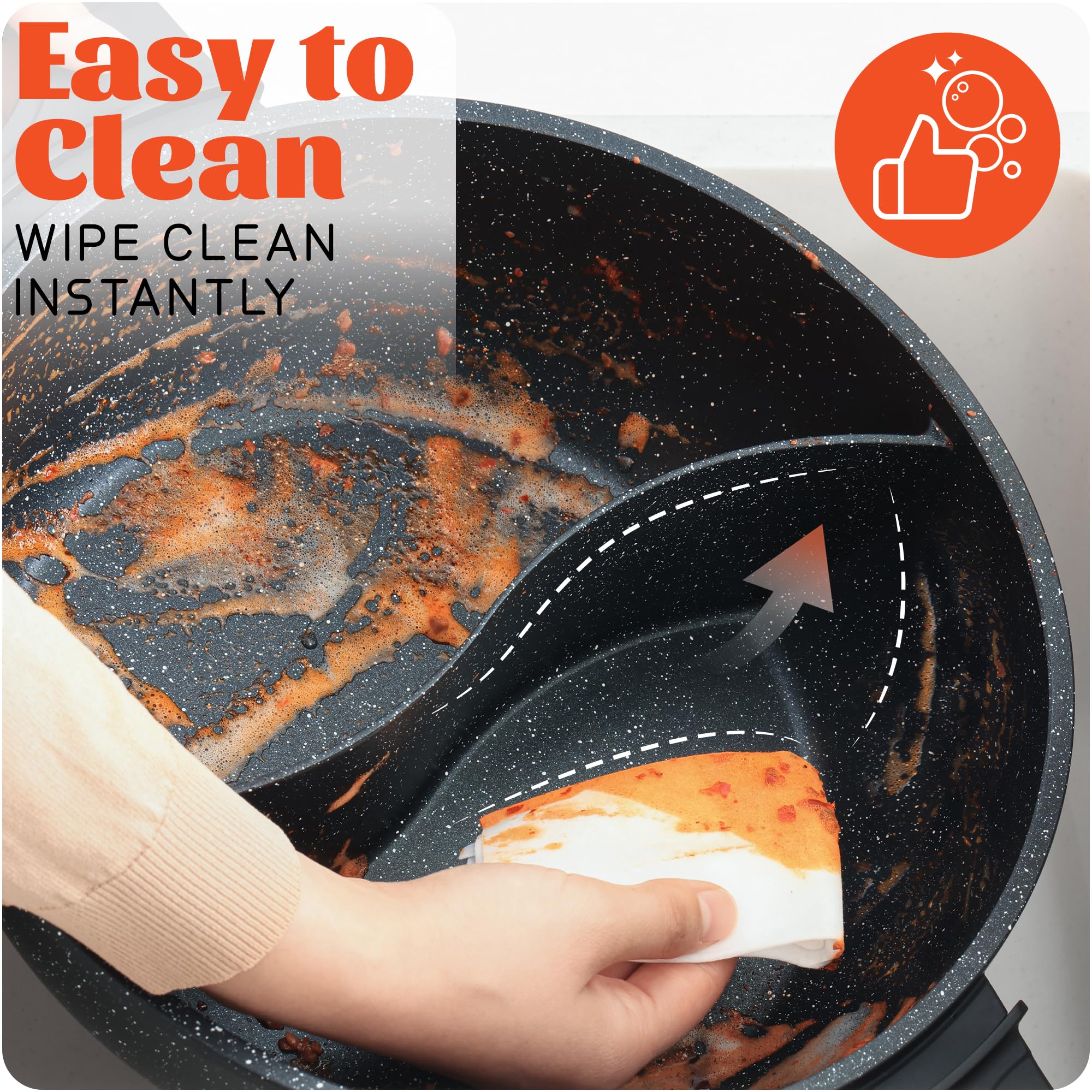 Senschef TWIN cable de 4 pies ofrece uso flexible en mesa.