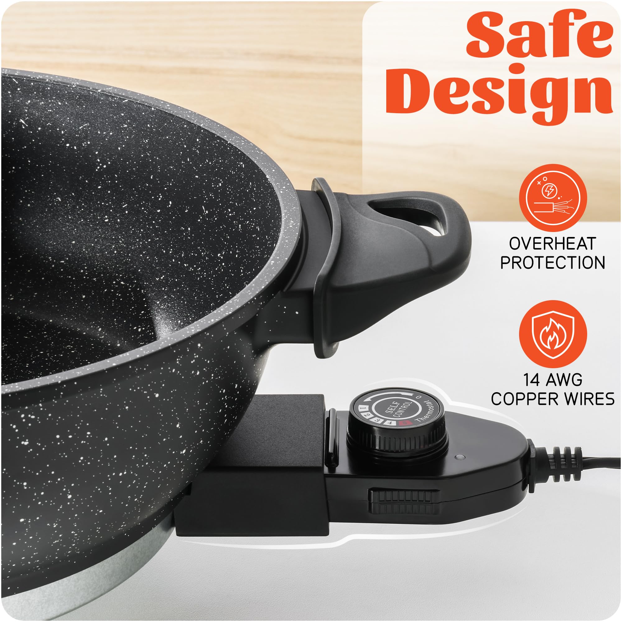 Senschef TWIN cuerpo de aluminio fundido ofrece durabilidad y seguridad.