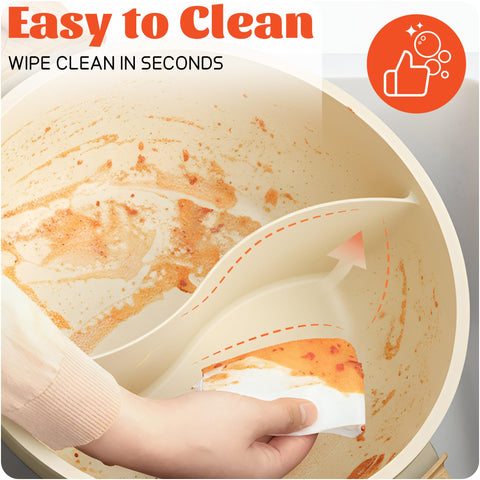 SENSCHEF TWIN doble caldo con divisor para sabores distintos