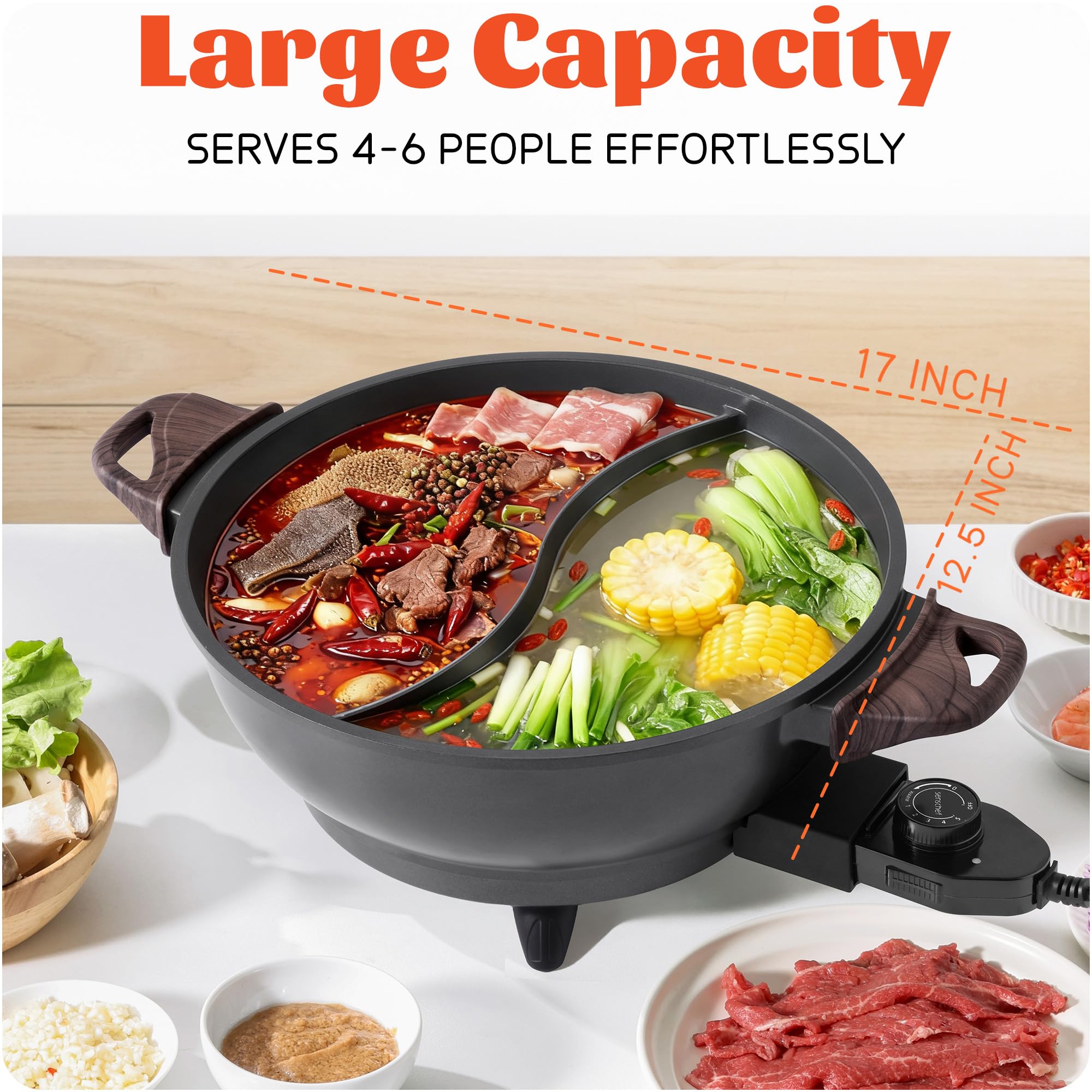 Tamaño ideal para 2–4 personas con SENSCHEF Twin en casa.