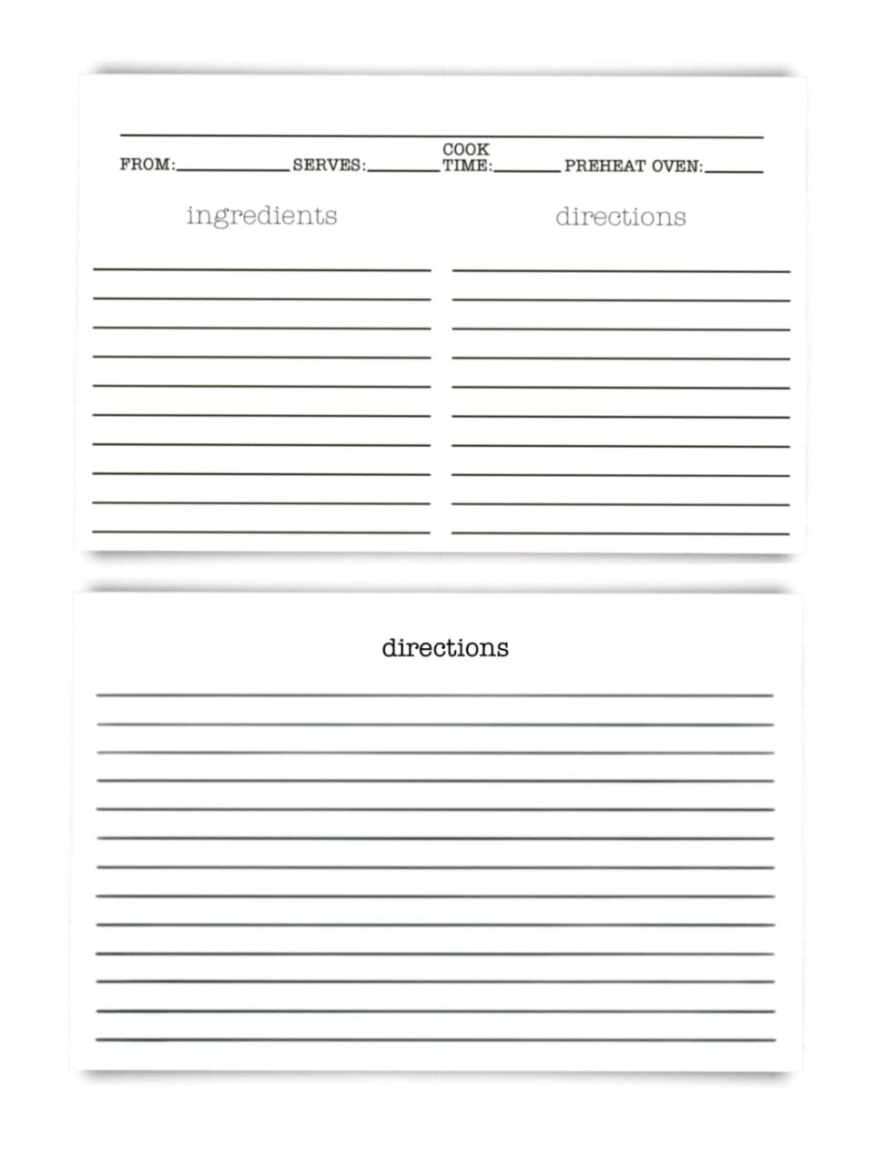 SENSORY4U caja-recetas capacidad para 100 tarjetas
