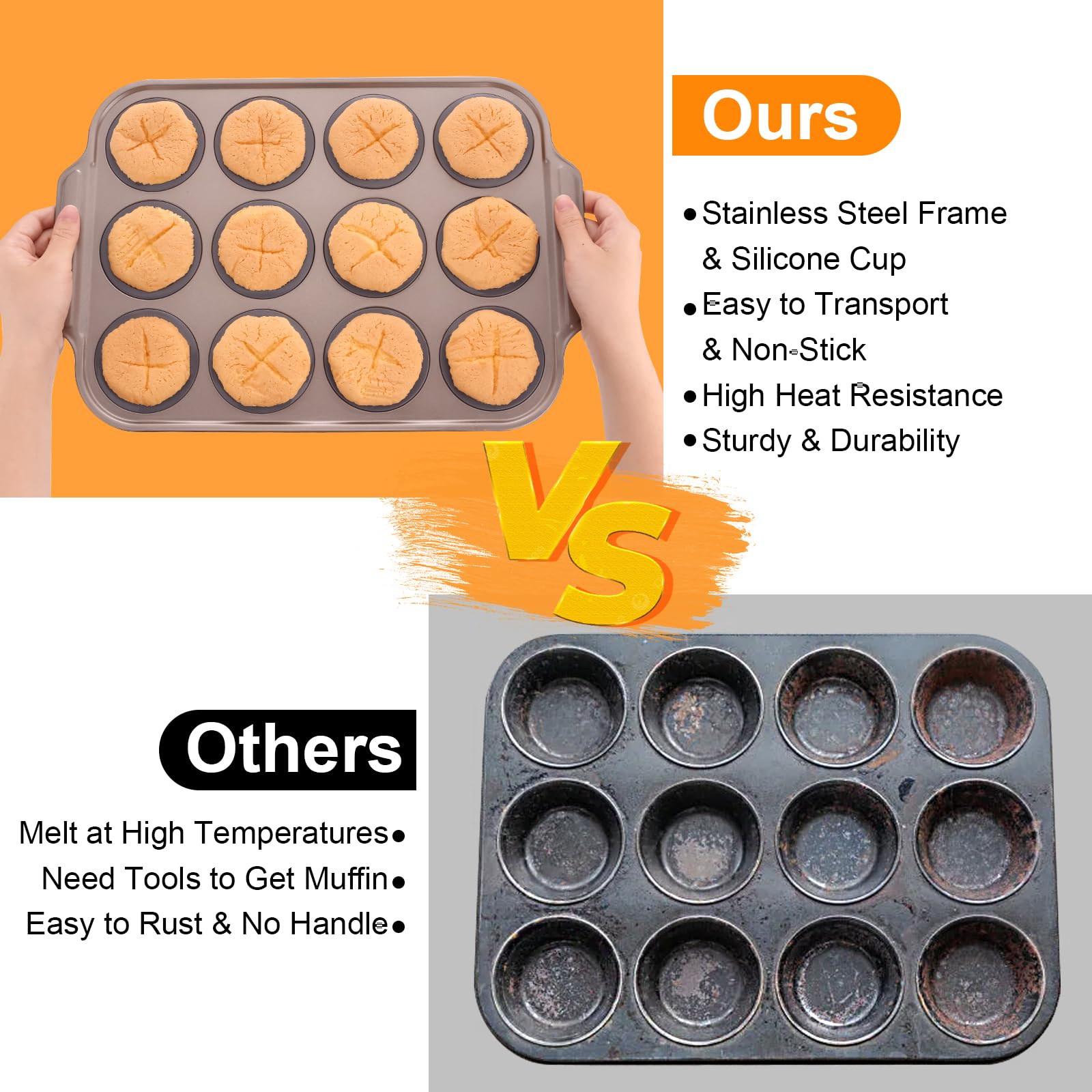 Sentk silicona de alta temperatura resistente y segura para horno.