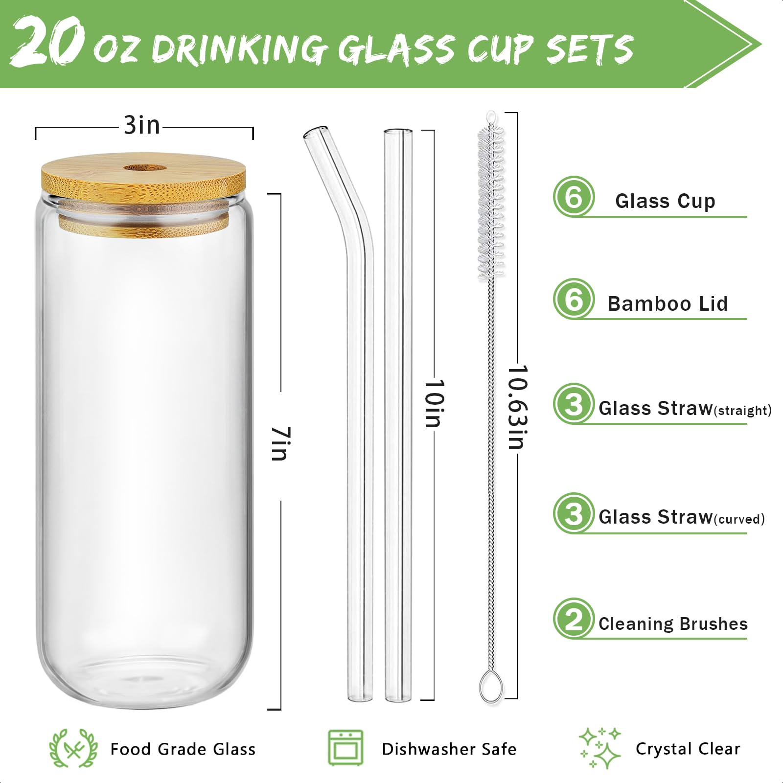 SENTVEND pajillas de vidrio para 20 onzas, perfecto para cócteles y té.
