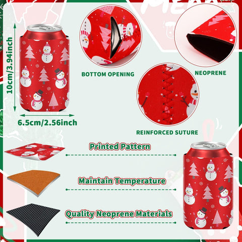 SEPGLITTER copo-nieve funda lata mantiene la bebida fria durante la fiesta