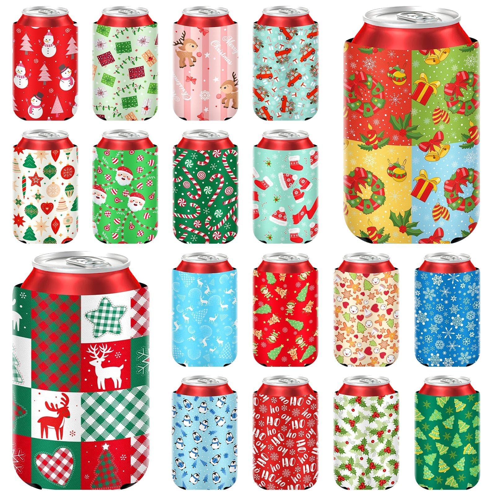 SEPGLITTER muneco-nieve funda lata con aislamiento termico festivo