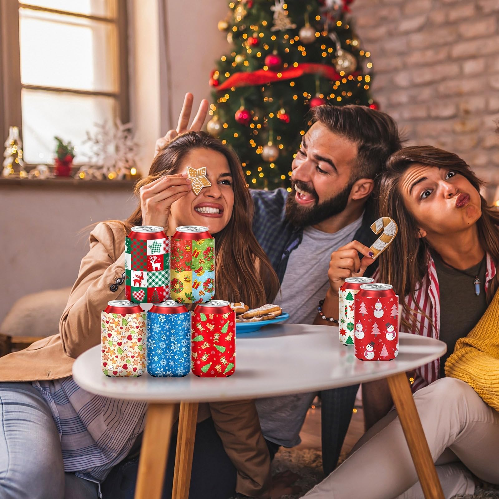SEPGLITTER regalos-navidenos funda lata con motivos de regalo para fiestas