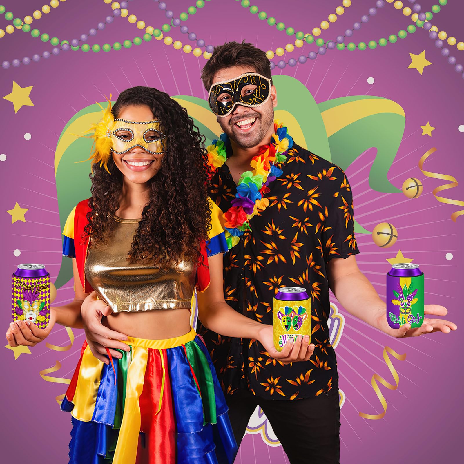 SEPGLITTER fundas para latas reutilizables, uso prolongado en celebraciones.